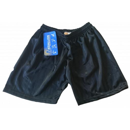 Black Shadow Stripe PE Shorts