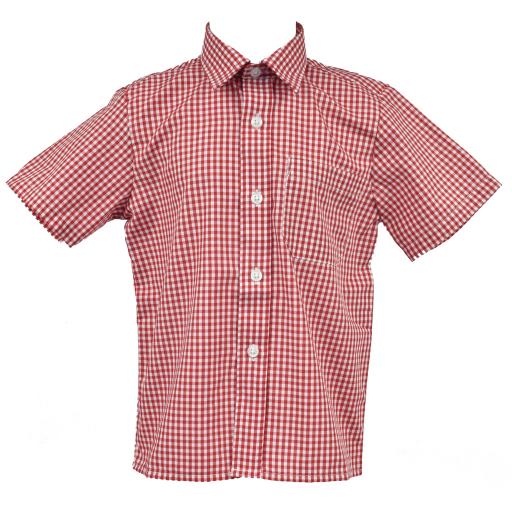 Saltwood Red Checked Short Sleeve Shirt